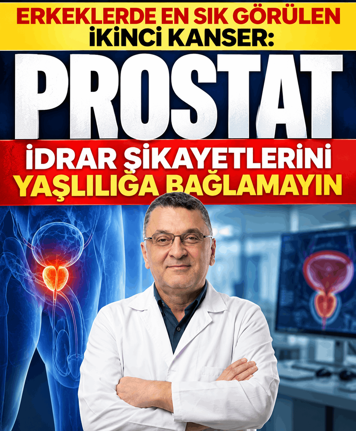 Erkeklerde en sık görülen ikinci kanser: Prostat