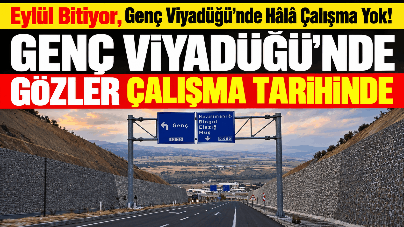 Genç Viyadüğü’nde Bekleyiş Sürüyor! Kış Kapıda