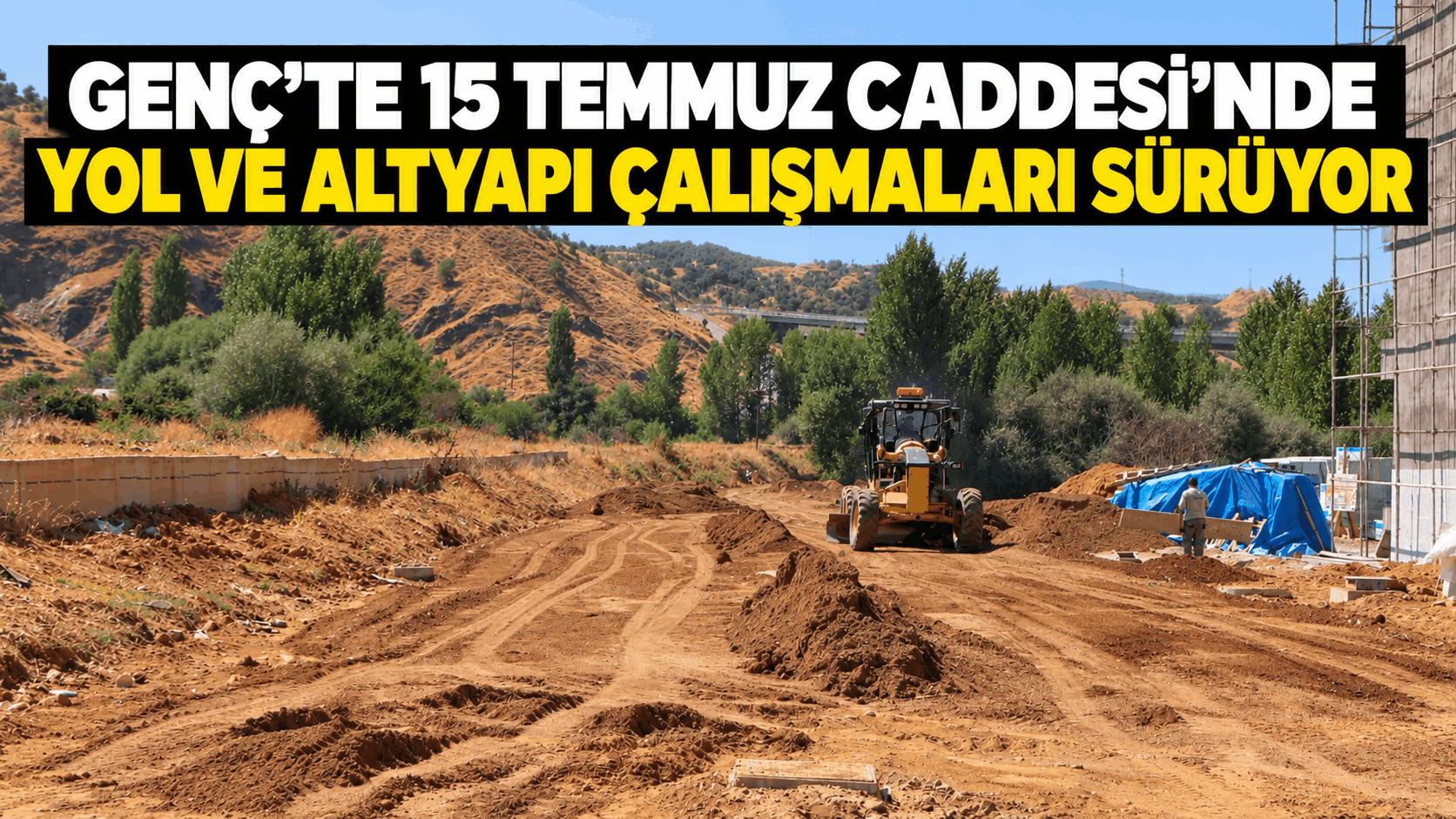 Genç’te Cadde Baştan Sona Yenileniyor