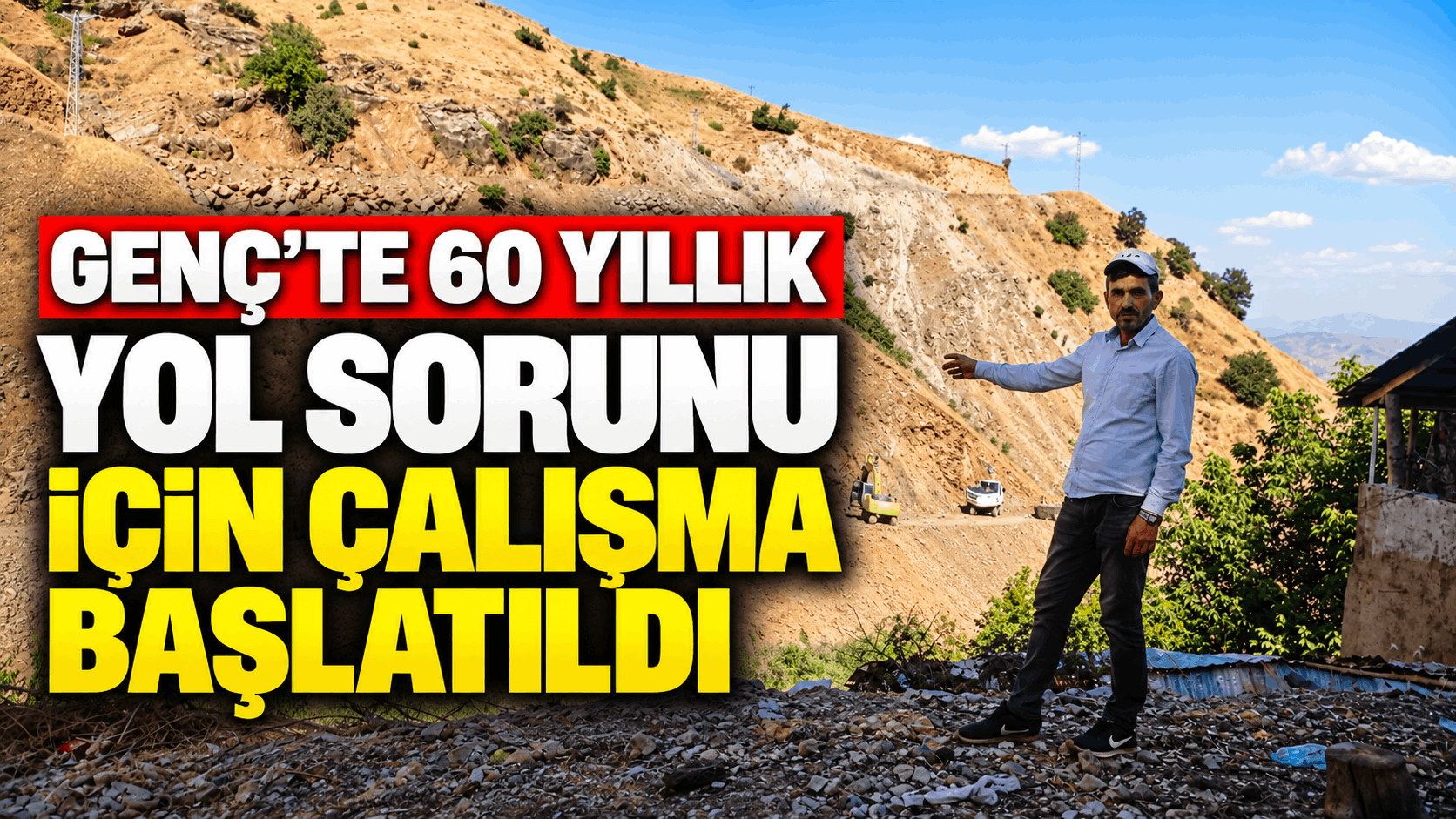 Genç’te 60 yıllık yol sorunu için çalışma başlatıldı