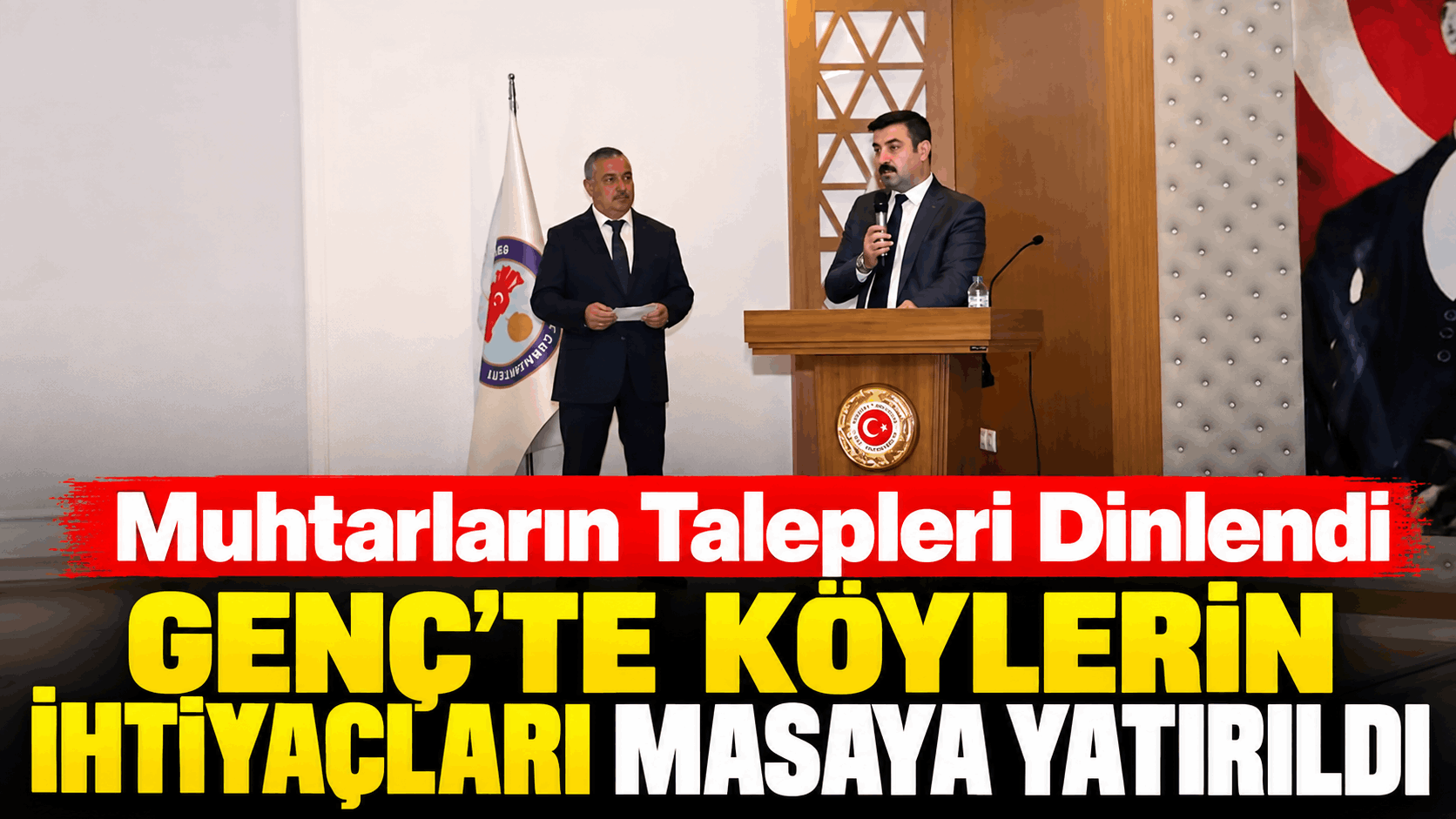 Genç’te Köylerin İhtiyaçları Masaya Yatırıldı
