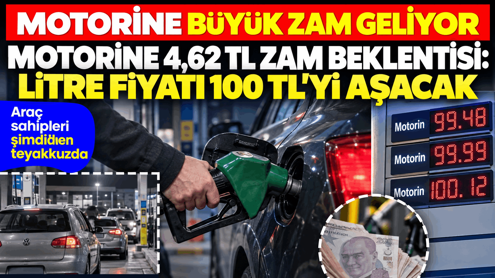 Motorin fiyatı 100 TL’yi görecek