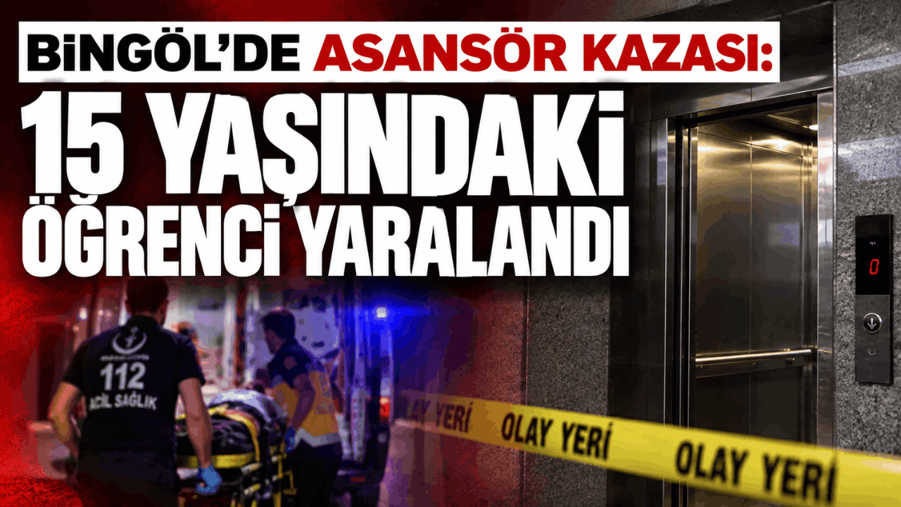 Bingöl’de Pansiyonda Asansör Kazası