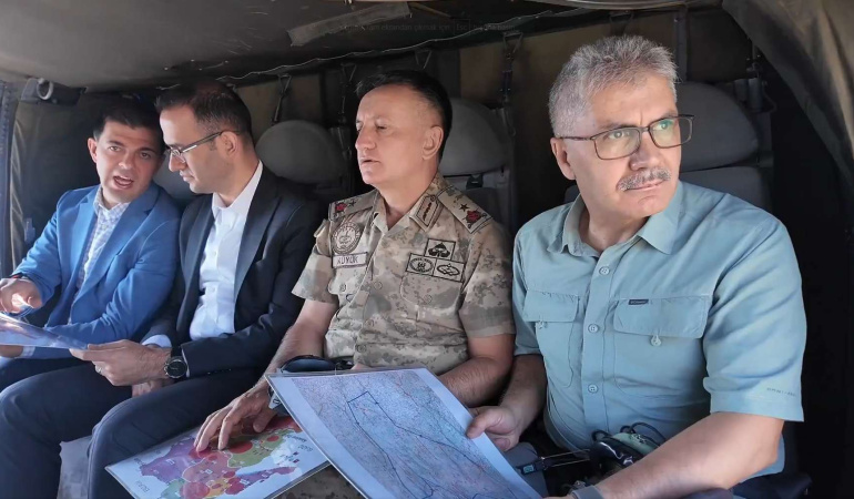 Vali Çelik Bingöl’ü Havadan İnceledi