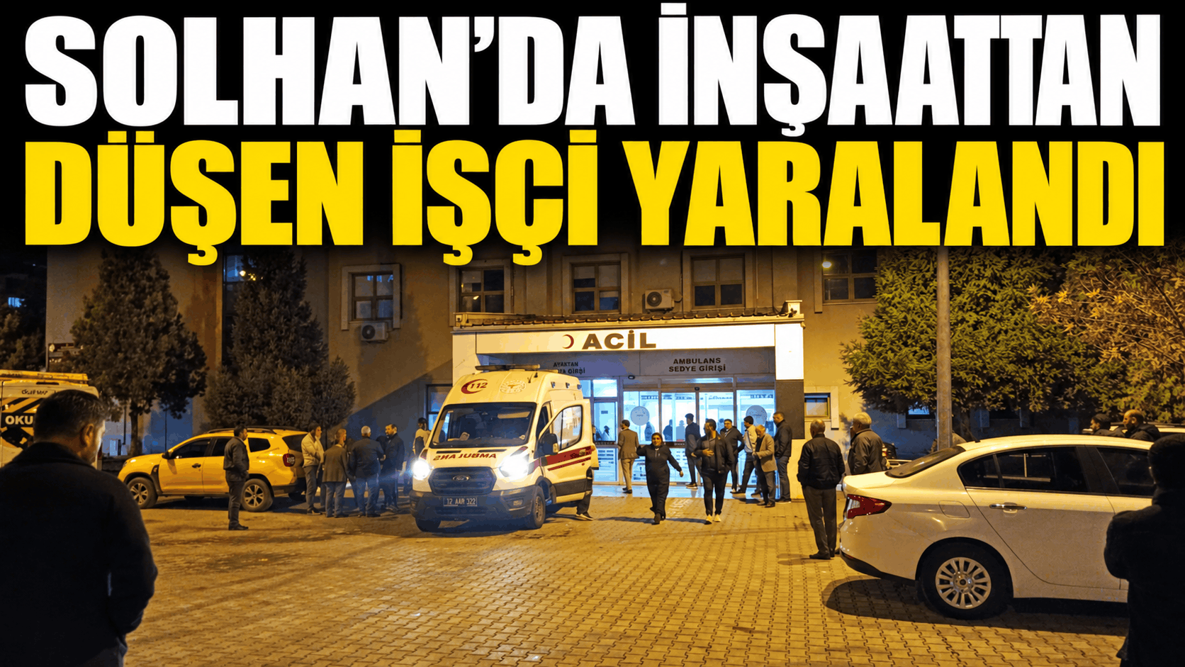Solhan’da İnşaattan Düşen İşçi Yaralandı