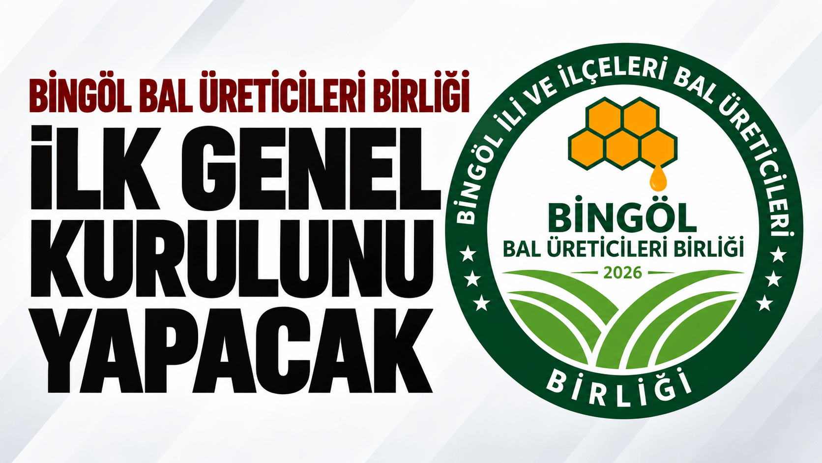 Bingöl Bal Üreticileri Birliği İlk Genel Kurulunu Yapacak