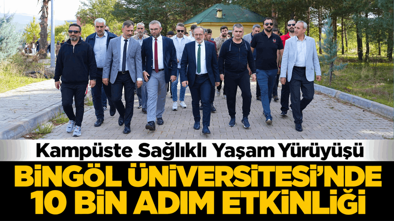 Üniversite Kampüsünde Sağlık Yürüyüşü