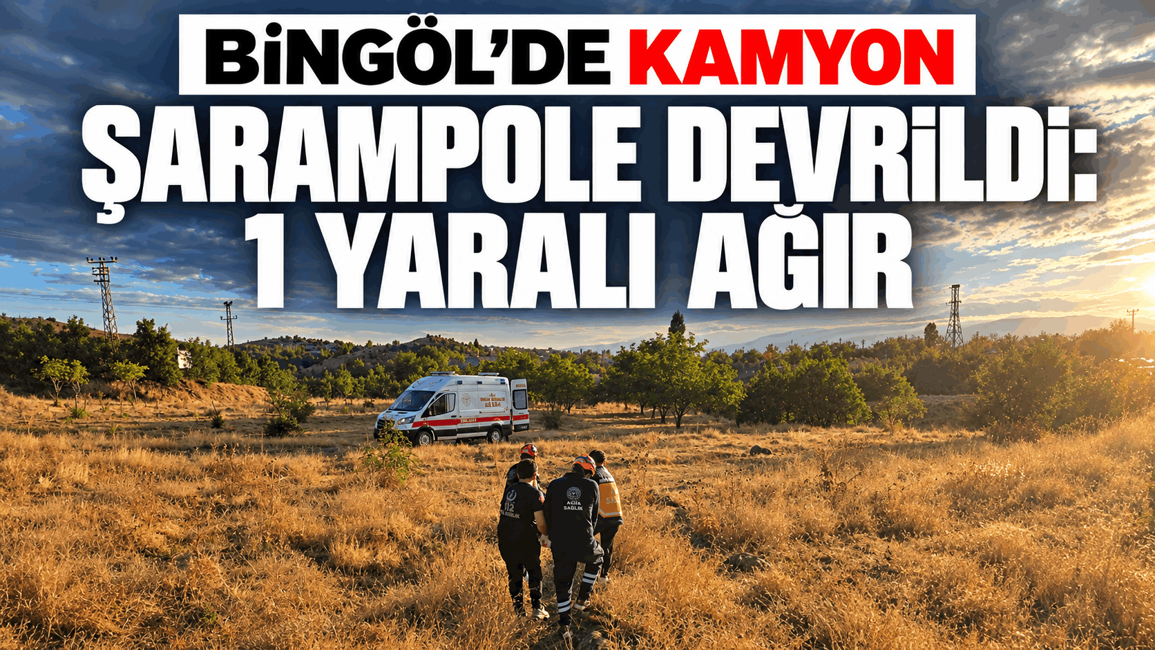 Bingöl’de Kamyon Şarampole Devrildi: 1 Yaralı Ağır