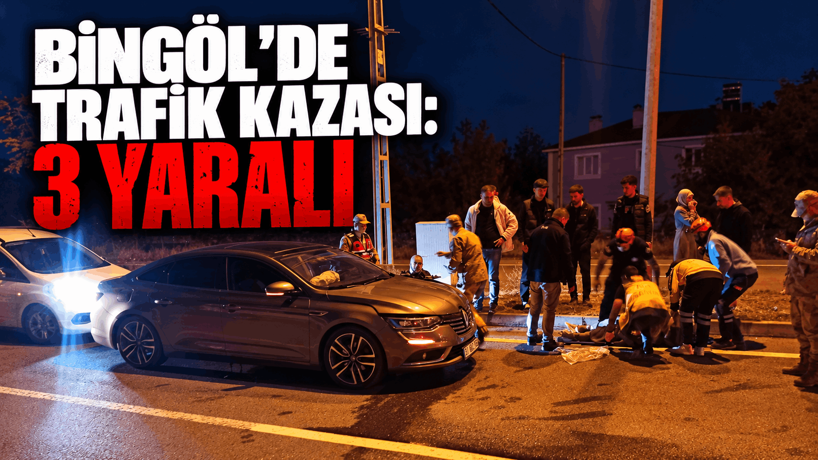 Bingöl’de Trafik Kazası: 3 Yaralı