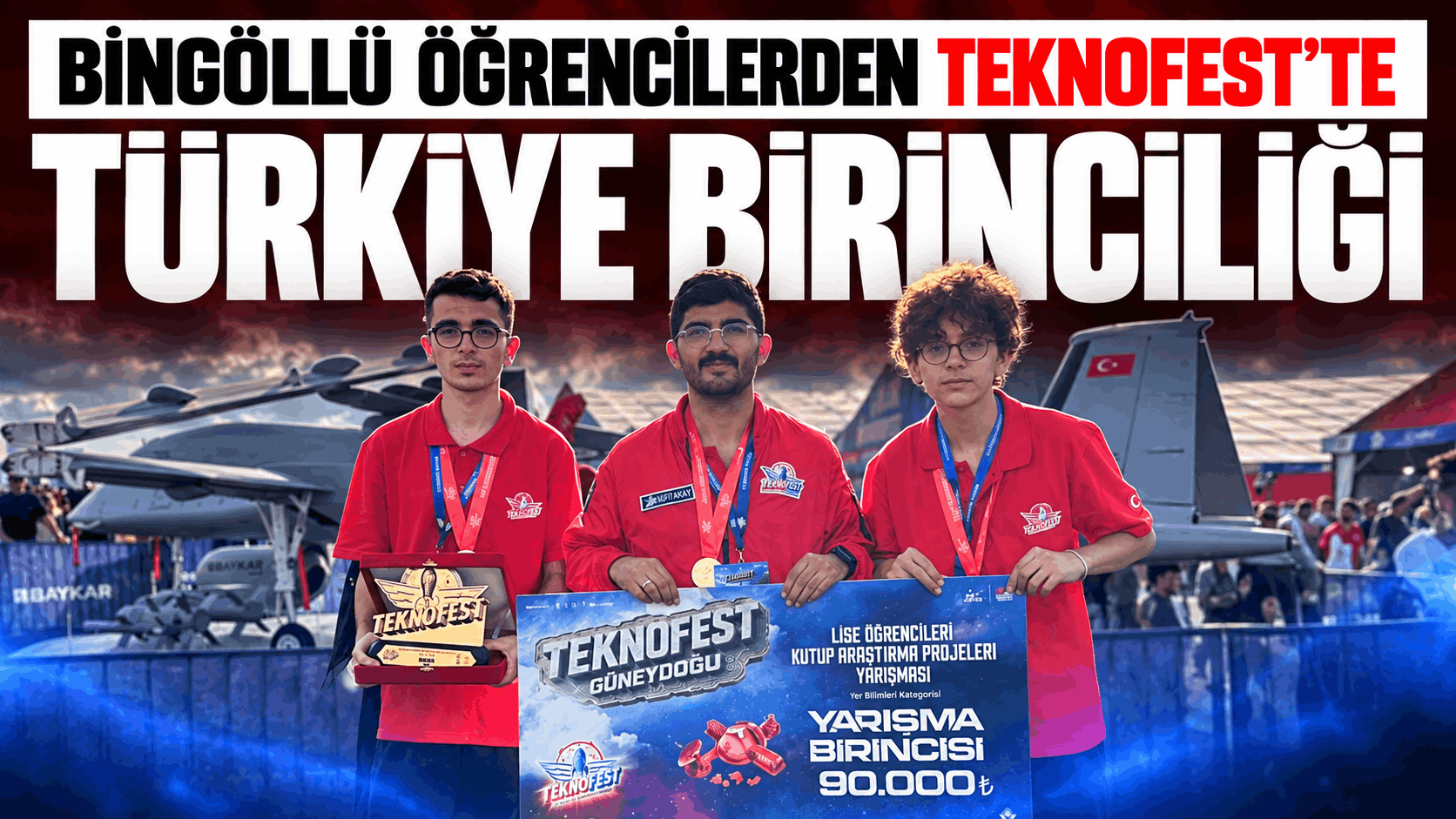 Bingöllü Öğrencilerden Teknofest’te Türkiye Birinciliği