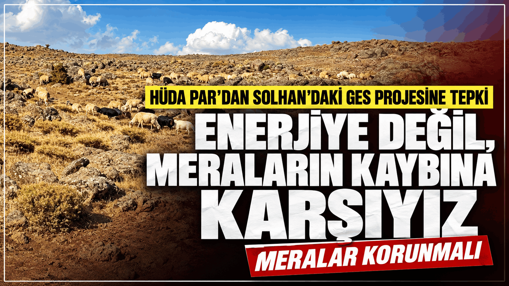 HÜDA PAR’dan Solhan’daki GES projesine tepki: “Meralar korunmalı”