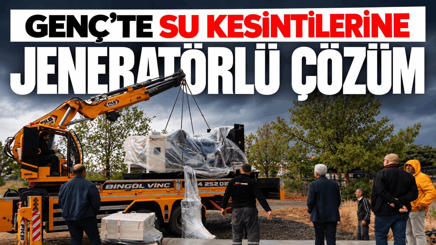 Genç’te Su Kesintilerine Jeneratörlü Çözüm