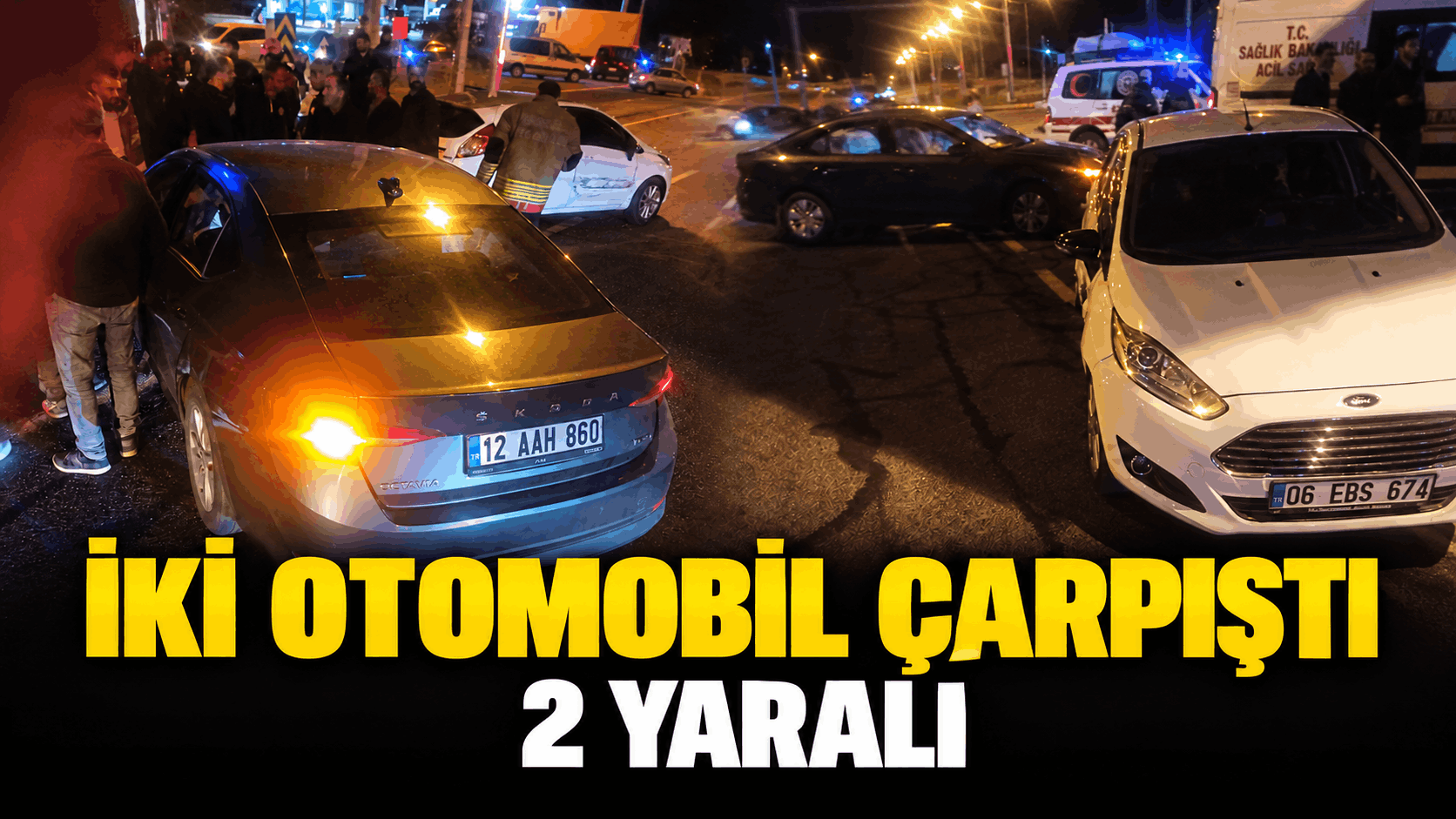 Bingöl’de iki otomobil çarpıştı: 2 yaralı
