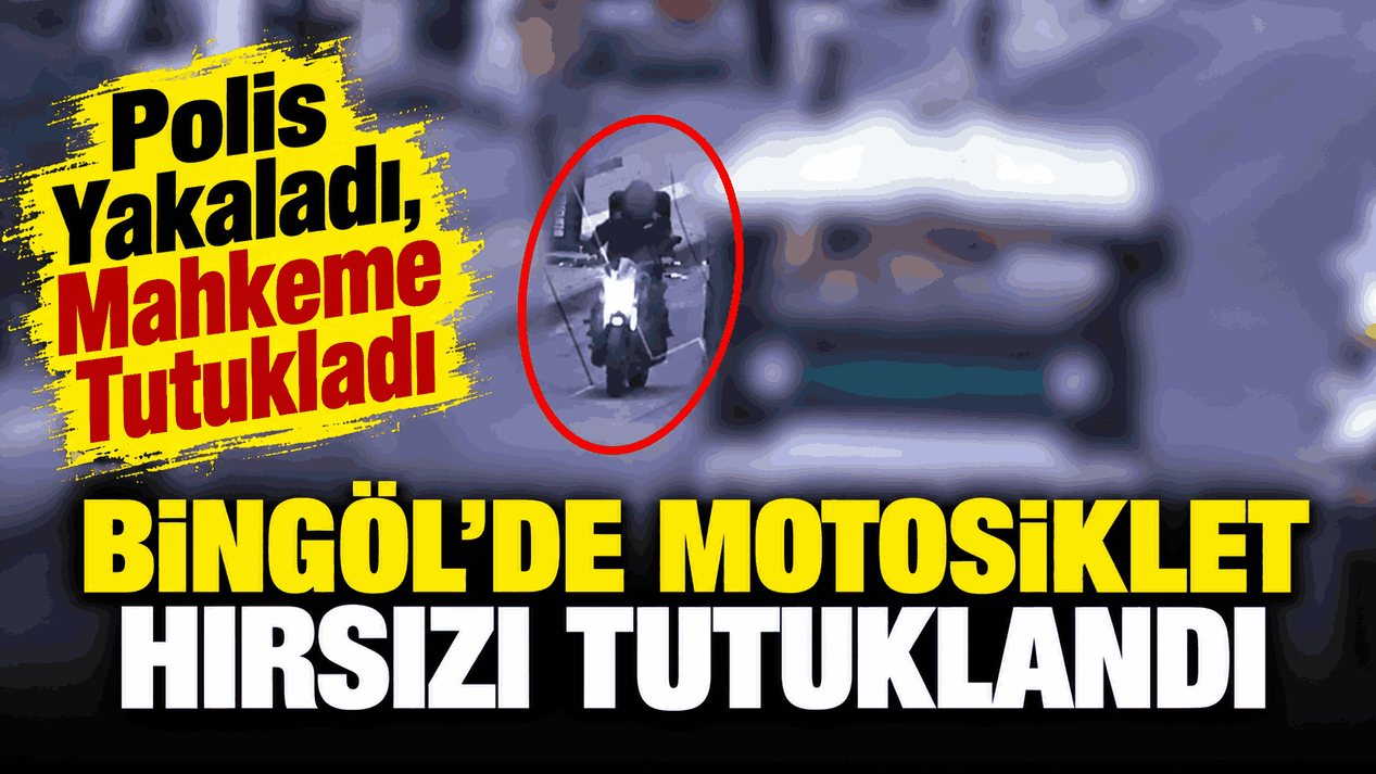Bingöl’de Motosiklet Hırsızı Tutuklandı