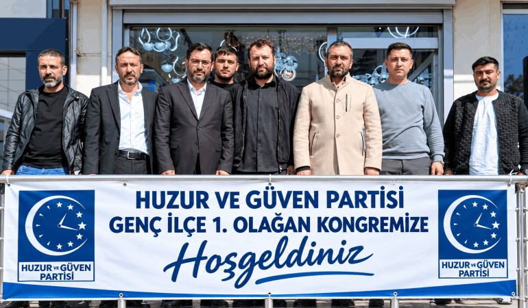 Huzur ve Güven Partisi Genç İlçe Başkanlığına İbrahim Yeter Seçildi