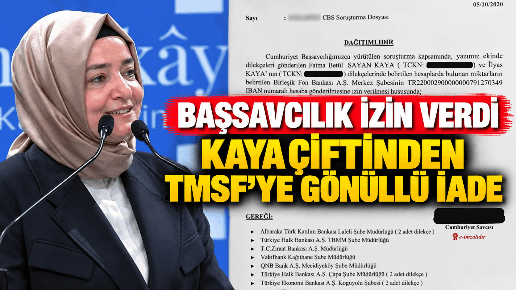 Kaya Çiftinden TMSF’ye Gönüllü İade