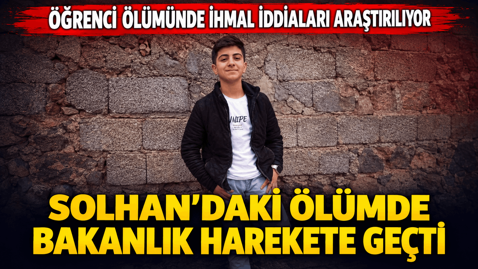 Solhan’daki Öğrenci Ölümünde Bakanlık Harekete Geçti