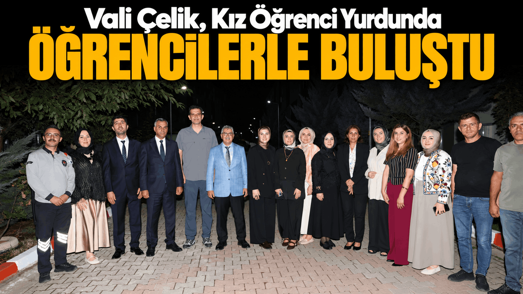 Vali Çelik, Kız Öğrenci Yurdunda Öğrencilerle Buluştu
