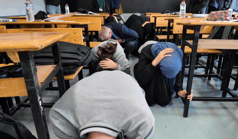 Bingöl’de Okullarda Deprem Tatbikatı!