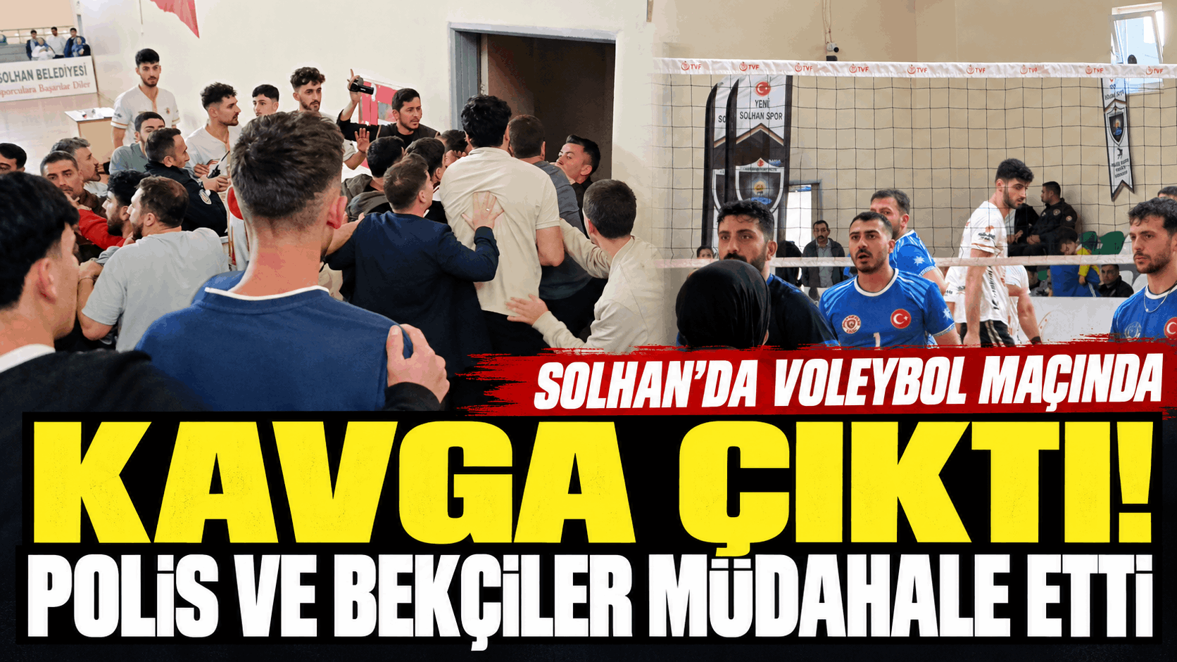 Solhan’da Voleybol Maçında Kavga!