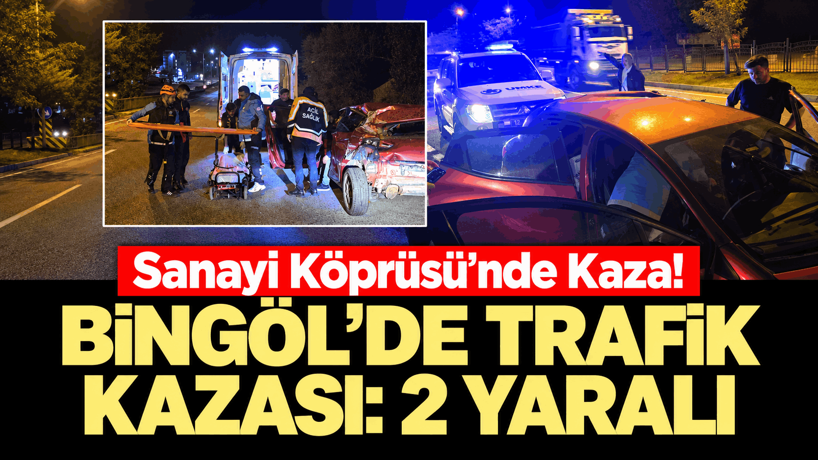 Bingöl’de Trafik Kazası: 2 Yaralı