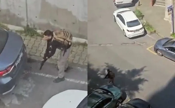 Afroasya Today - #SONDAKİKA _ #Beşiktaş Levent’teki #İsrail Konsolosluğu önünde silah ....mp4_snapshot_00.07-tile